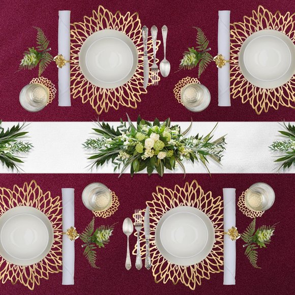 Brand New The Eclectic Home 24 Piece Placemat, Coaster, Napkin & Napkin Ring Set - Picture 2 of 13